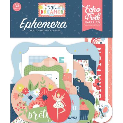 Echo Park Little Dreamer Girl Die Cuts - Ephemera